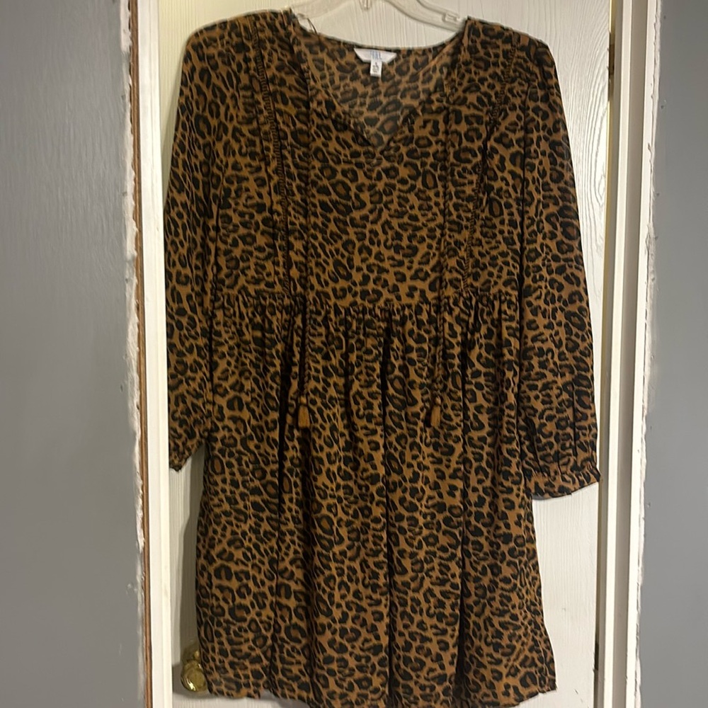Cheetah print dress